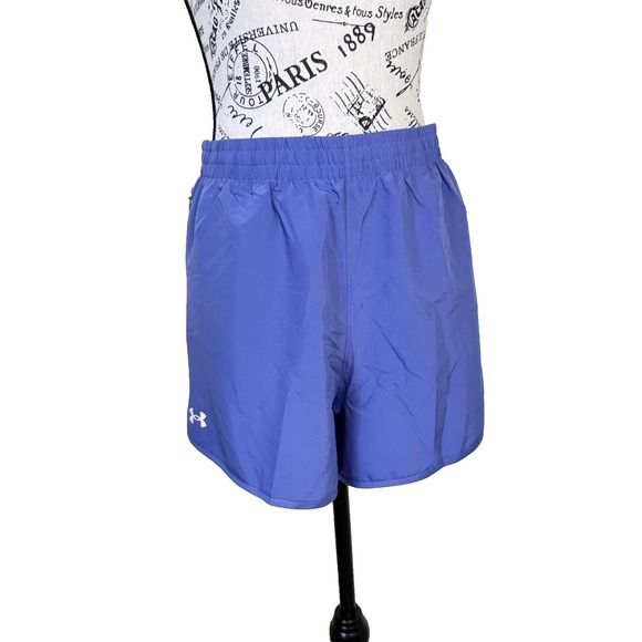 under armour shorts women's Ahtletic Size 3XL Blue coupe lache Liner running - Picture 1 of 7